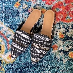 Woven Flat Mules